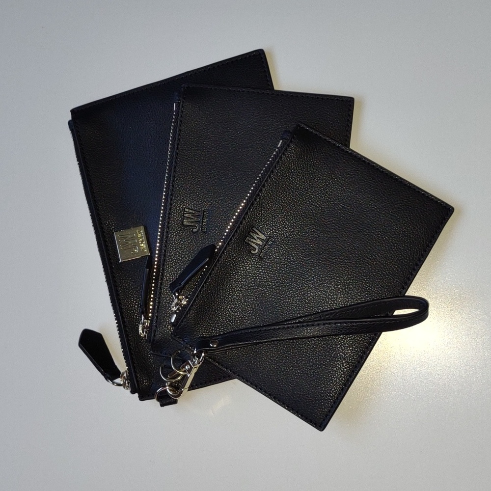 Jason Wu Leather Trio Wallet Set with Wristlet Handle